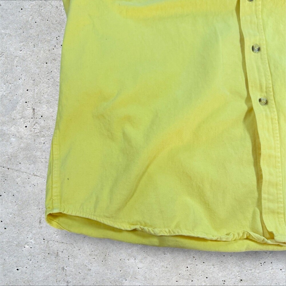 USA Biker Design Prayer Warrior Shirt Mens XL Yellow Sleeveless Cross Motorcycle - Picture 5 of 9